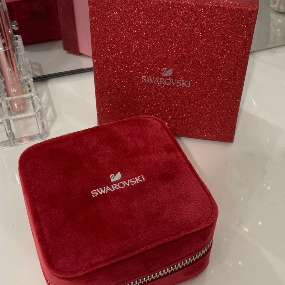 NEW SWAROVSKI TRAVEL JEWELRY BOX